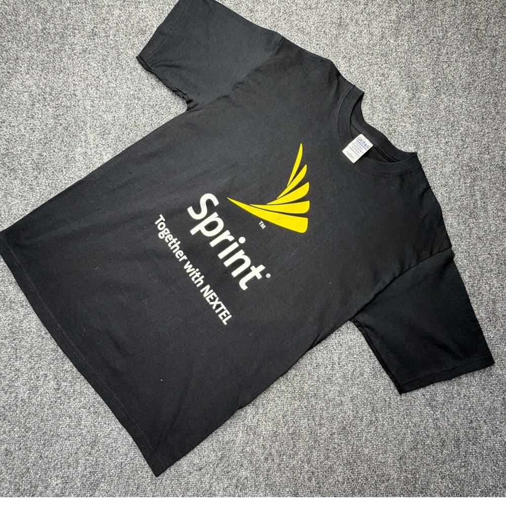 Sprint Together With Nextel Promo T Shirt Black Size Large